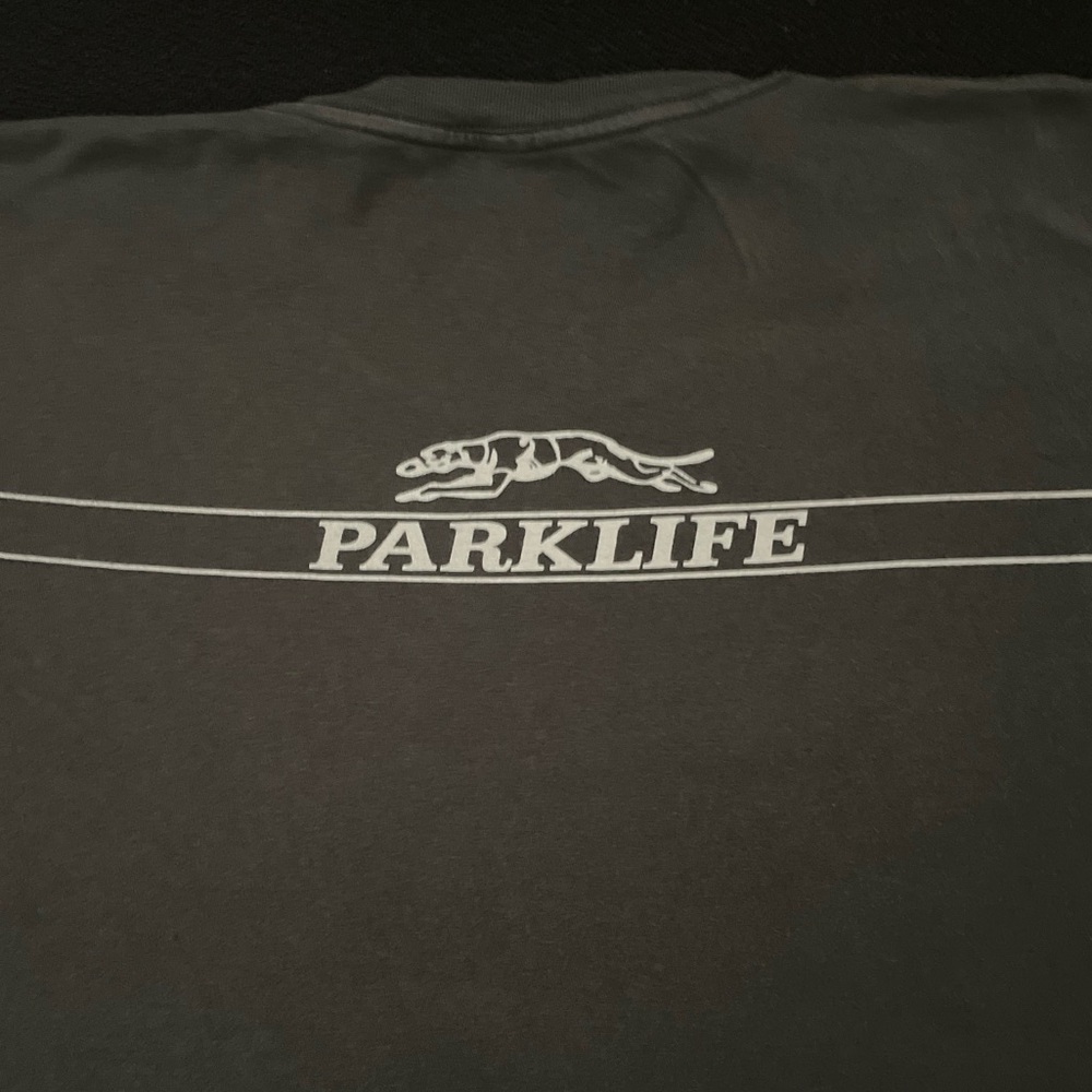 Blur grey Parklife retro greyhound graphic band tee sz 2XL